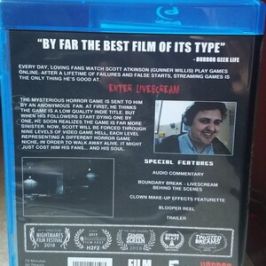 Livescream Blu-Ray Edition Video Game Horror Movie / Found Footage Movie image 3