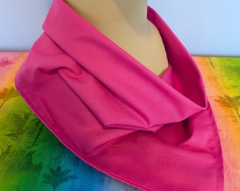 Bright Pink Fursuit Bandana - Optional Name Embroidery