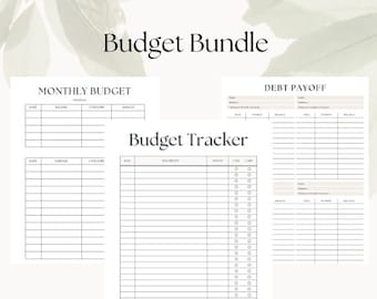 Budget Bundle | Finance Planner | Digital Planner | Template | Printable | PDF Instant Download