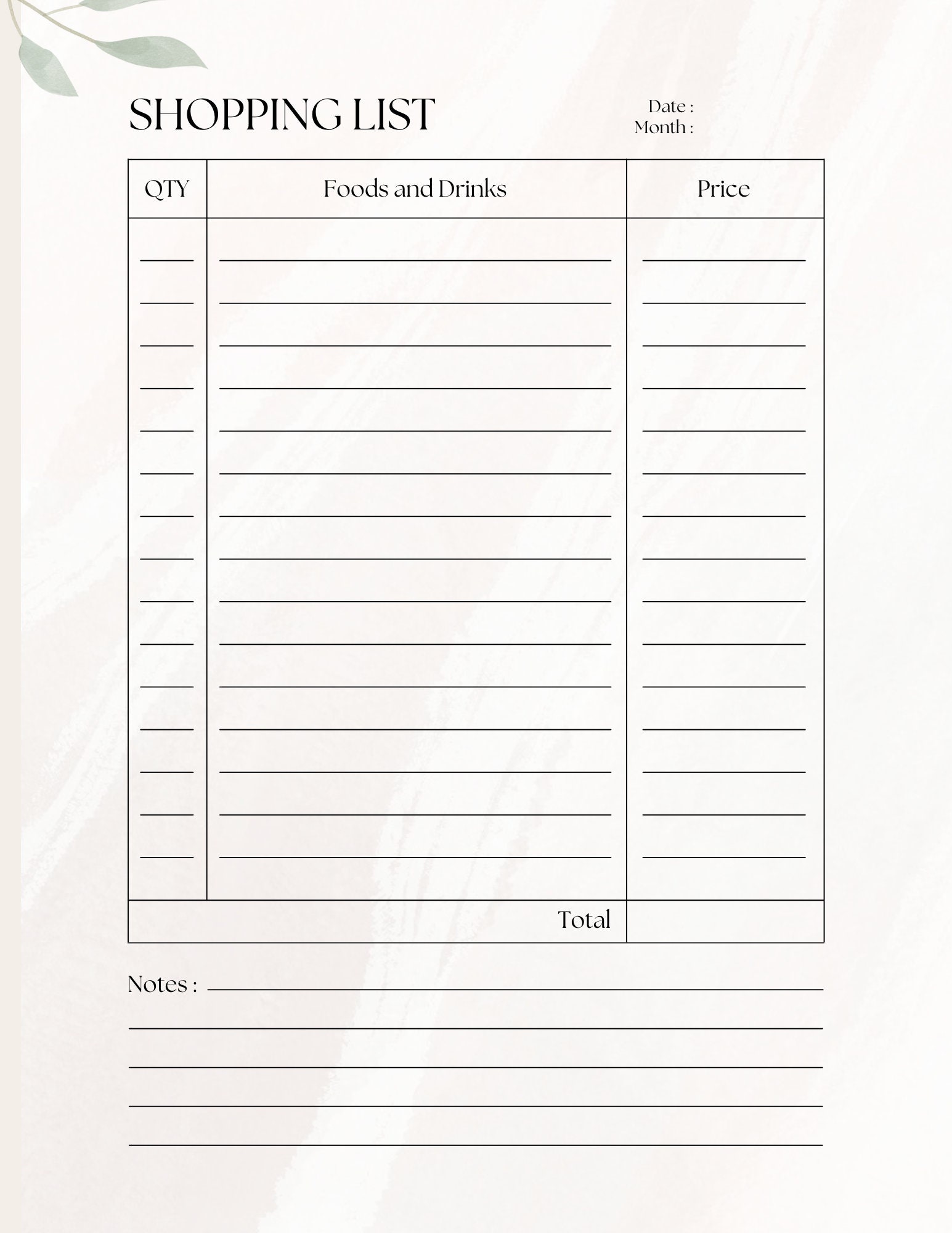 Weekly Meal Planner Bundle | Printable Shopping List (PDF Download) - Etsy
