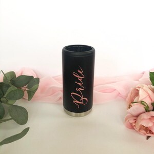 Personalized Can Cooler; Custom Bridesmaid Proposal Cooler; Bridal Party Stainless Steel Cooler