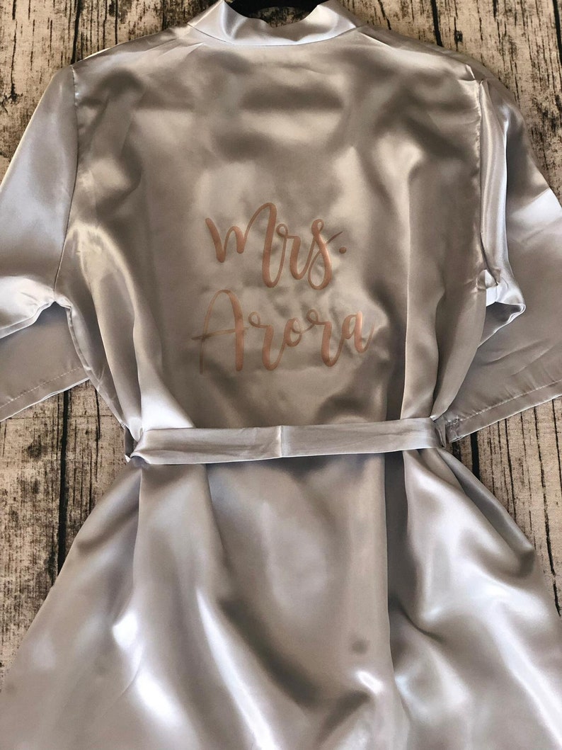 customized bride robe