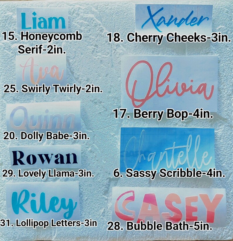 Custom Vinyl Name Decal Personalized Gift Yeti Name Decal Etsy