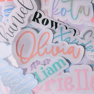 Custom Vinyl Name Decal, Personalized Name, Font, & Color Choices