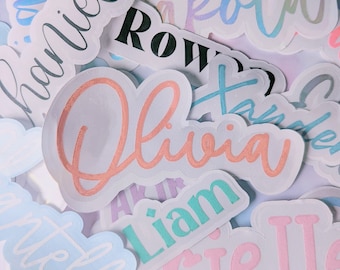 Custom Vinyl Name Decal, Personalized Sticker, Font, & Color Choices