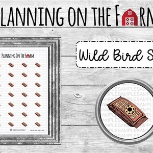 Zaad van wilde vogels | Vogelvoederherinnering | Wilde vogels planner stickers | Boerenhoeve | Boerenleven | Klusjes | Dierenverzorging |