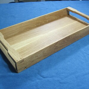 White oak wooden tray