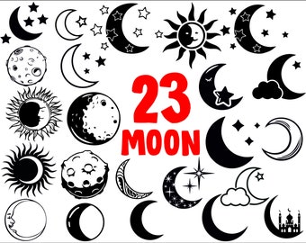 Moon Silhouette Etsy