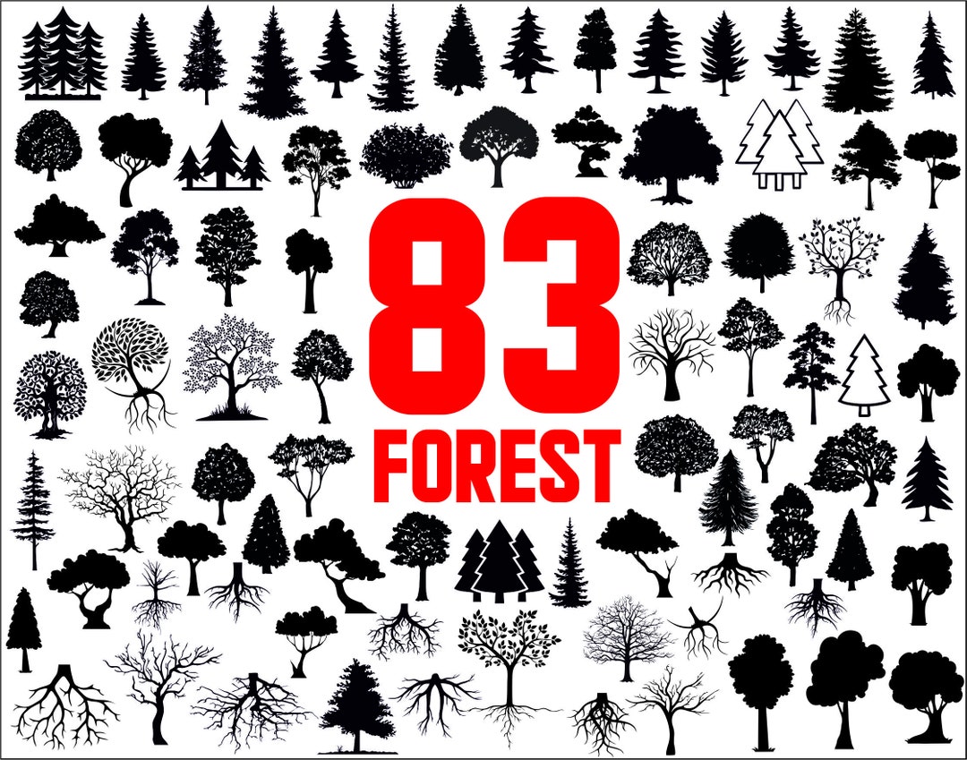 Tree Svg,tree Silhouette,tree Vector,tree Clipart,tree of Life,tree Cut ...