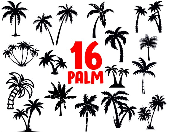 Download Palm Svgpalm Tree Svgpalm Tree Clipartpalm Treepalm Etsy