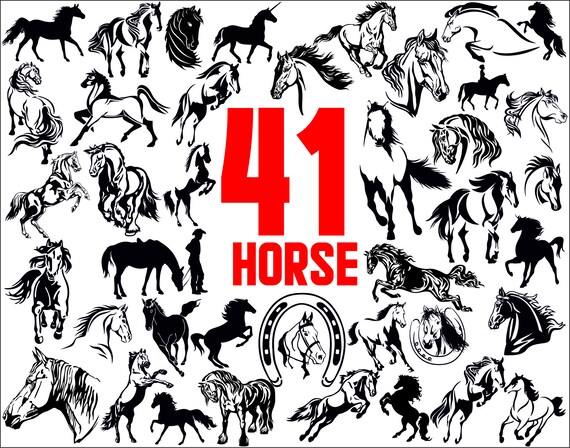 Horse Svghorse Cut Filehorse Cliparthorse Silhouettehorse Etsy