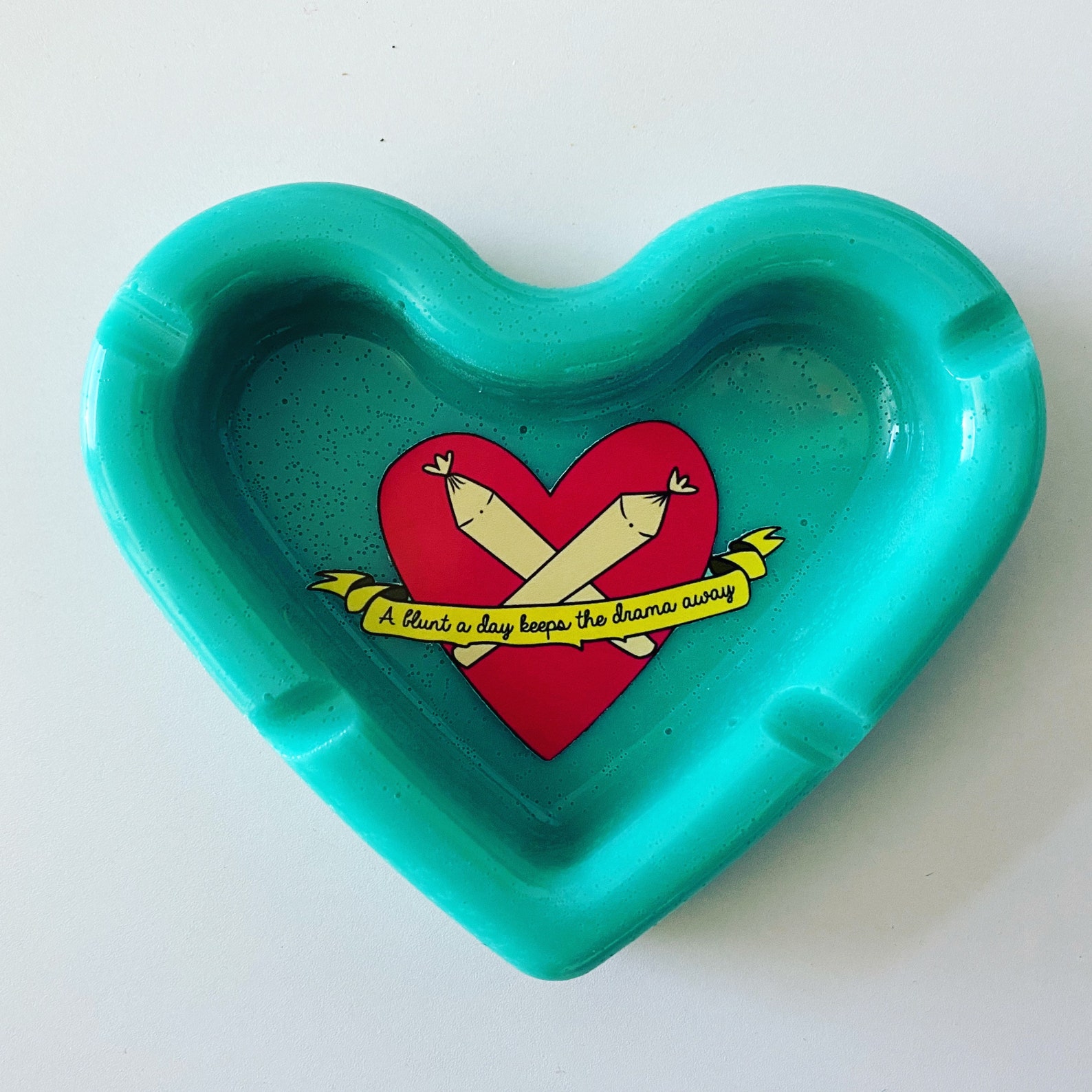 Ashtray Heart Customizable Etsy