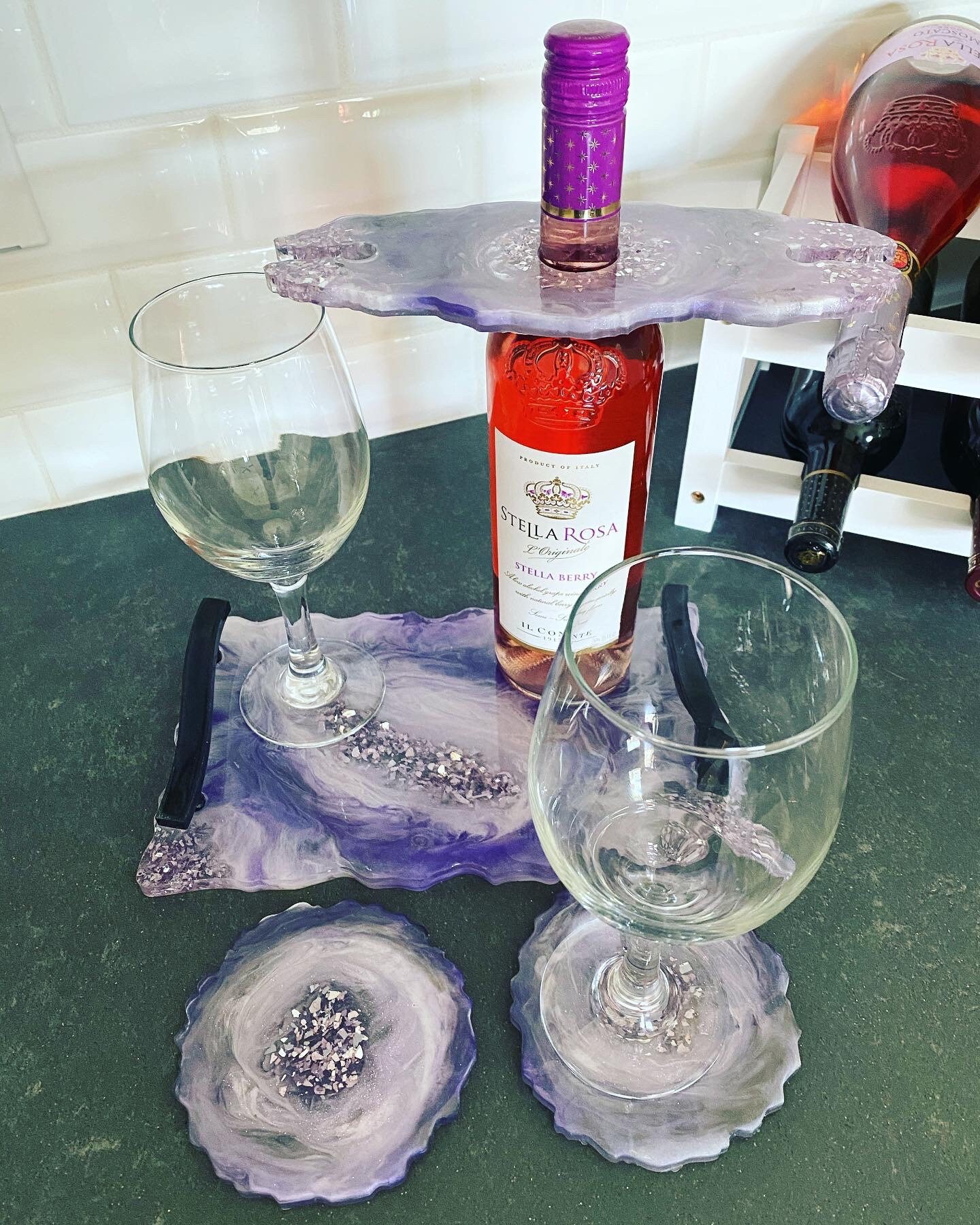 etsy wine glass holder