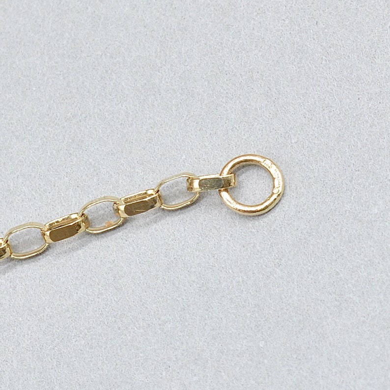 Vintage 9ct Yellow Gold Bevelled Flat Curb Chain 18 Inch Long - Etsy