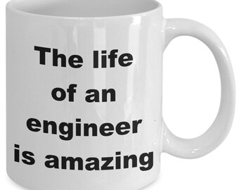 Engineer funny ceramic coffee mug gift 11oz