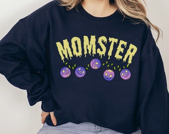 Momster Sweatshirt, Halloween Momster, Momster Sweater, Mom Monster Sweatshirt, Mom Fall Sweatshirt, Halloween Sweatshirt for Mom