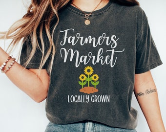 Comfort Colors Farmers Market Shirt, Cottage Core Shirt, Vegetable Shirt, Support Local Farmer, Veggies Shirt, Fruit Shirt