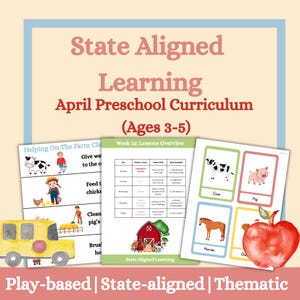 April Preschool Curriculum | Spring Themes & Pre-K Learning Centers | Printable Weekly Lesson Plans for Homeschool and Preschool