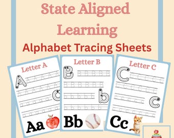 Alphabet Tracing Worksheets A-Z: Preschool Handwriting Practice (PDF Download)