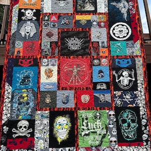 Colcha de camiseta personalizada - Escolha sua própria aventura**