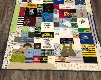 Custom T-shirt quilt--Baby Clothes--Teen Clothes--Deposit