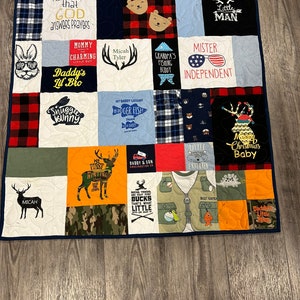 Custom T-shirt quilt--Baby Clothes--Teen Clothes--Deposit