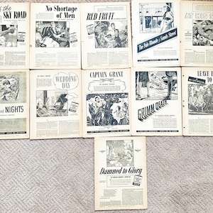 Vintage 1930 & 40's Liberty Magazine pull out books 45 in total
