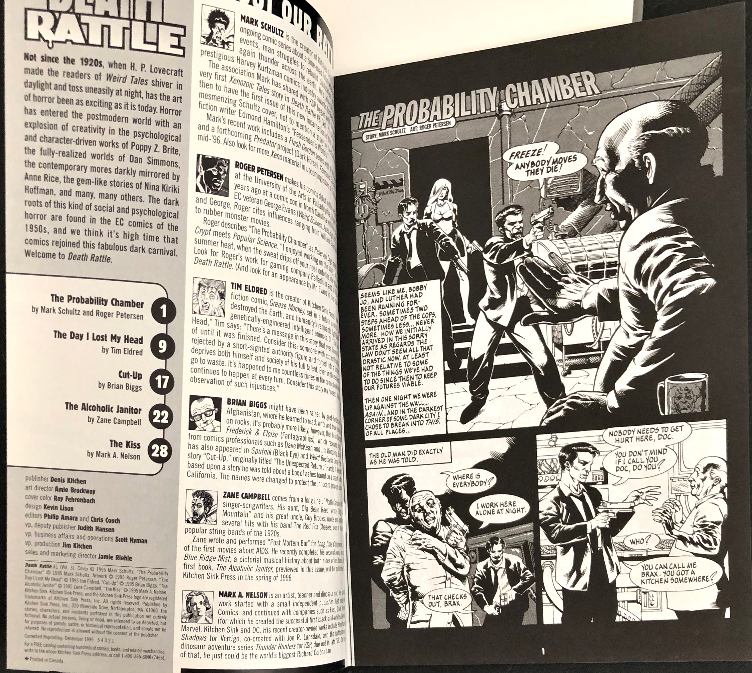 Kitchen Sink Comics Death Rattle Vol.3 1 Unread comic Etsy