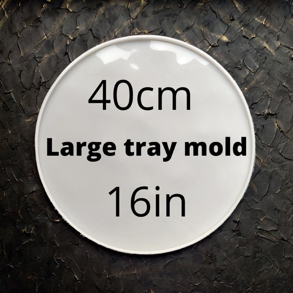 Large tray mold for epoxy resin, Round tray mold, Geode tray mold, Table resin mold