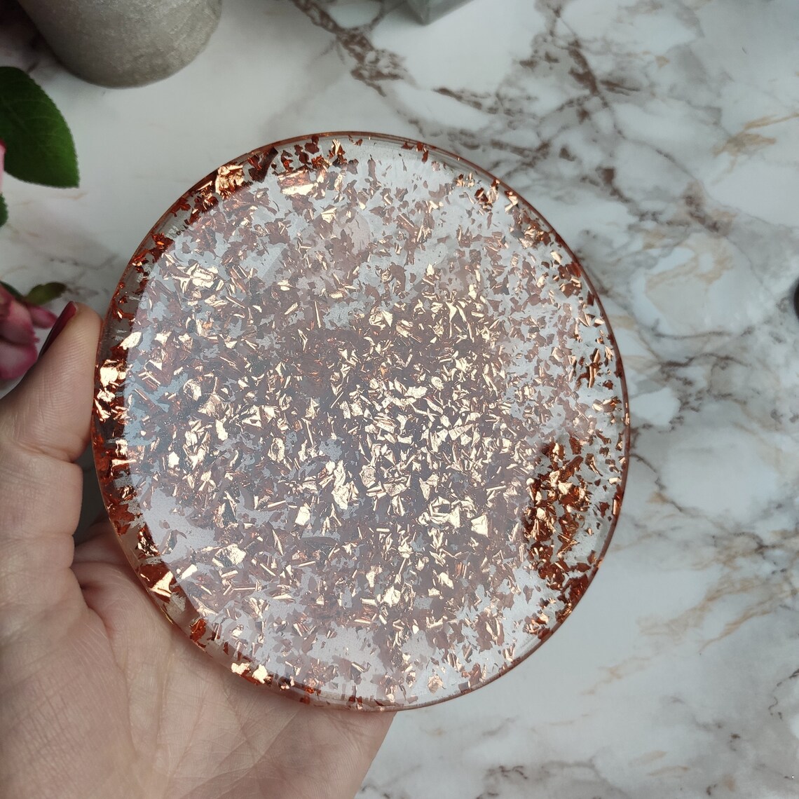 Gold Perfume Tray Decorative Tray From Epoxy Resin Vanity Etsy