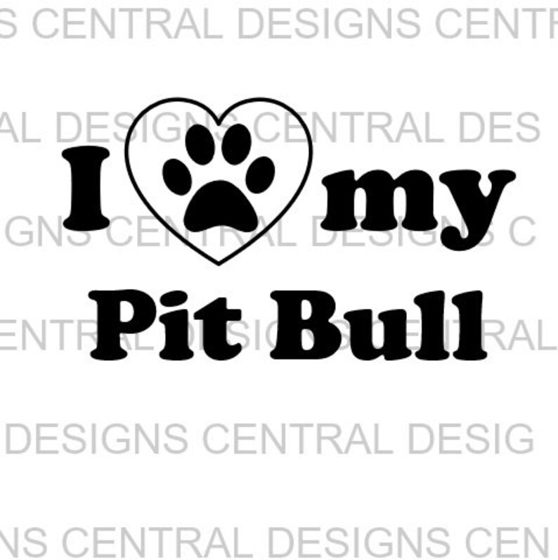 Free Free 269 I Love My Pitbull Svg SVG PNG EPS DXF File