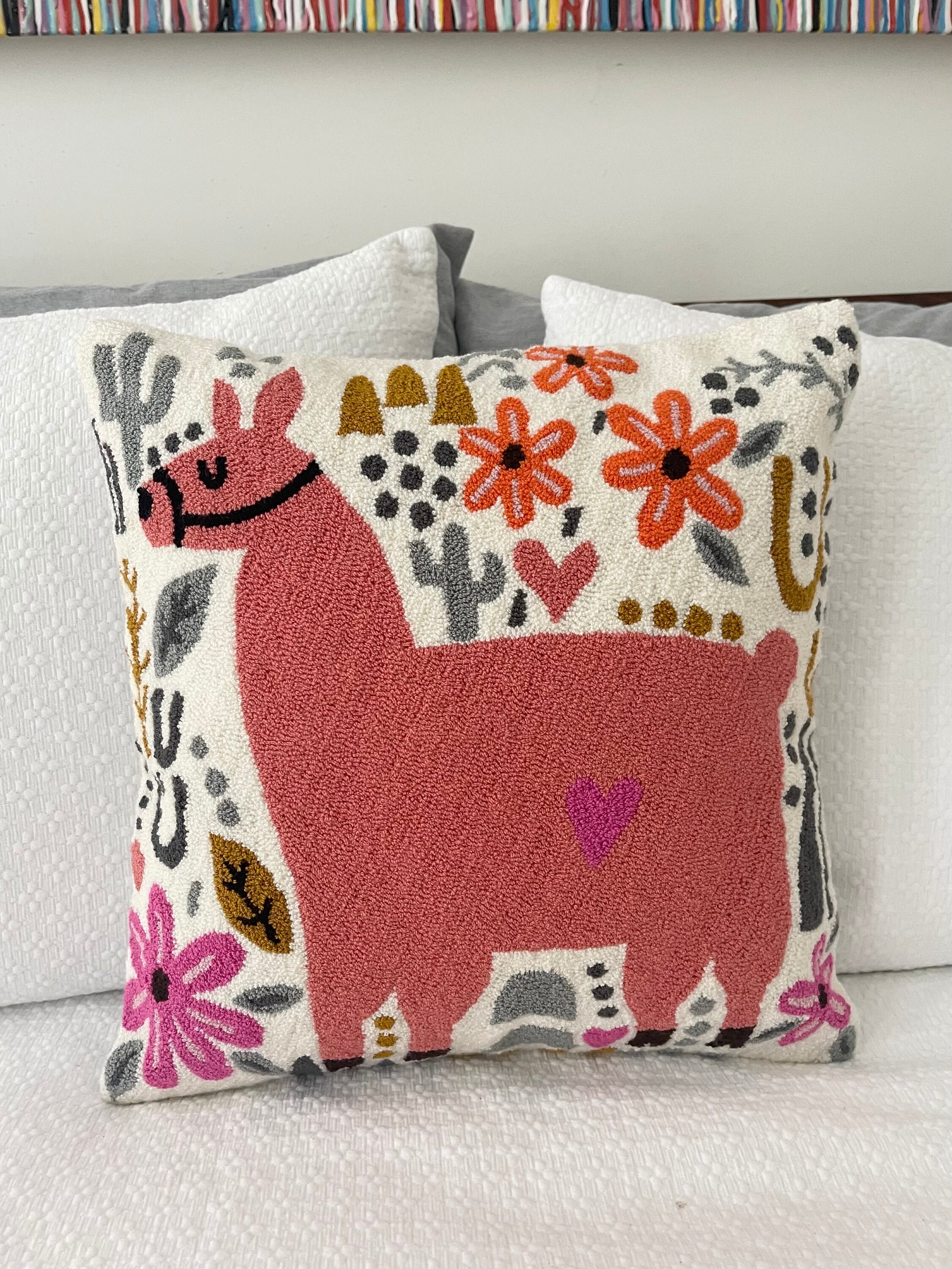 Llama pillow cover sales