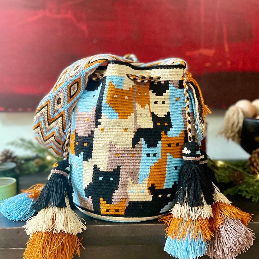 Mini Mochila Mochilas PequeÃ±as Wayuu Crochet Mini Mochila Wayuu