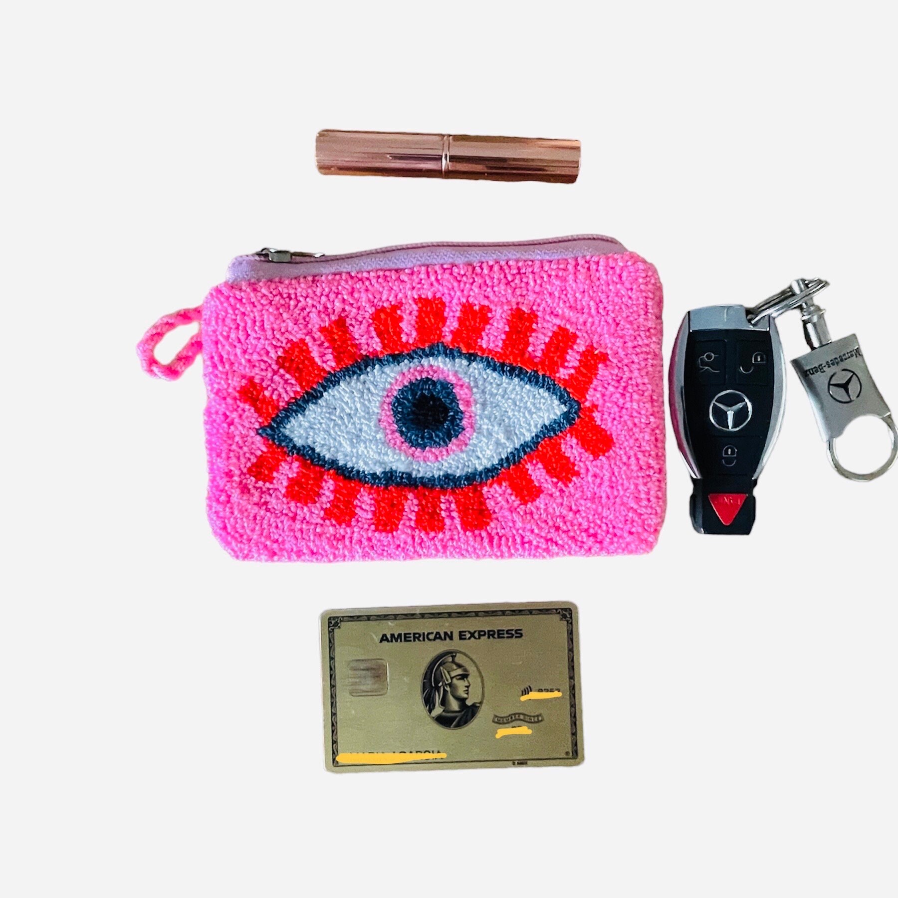 Wayuu Tribe Multicolor Coin pouch Handmade Evil Eye Coin Purse: Wayuu Tribe Zipper Pouch - Etsy main image 4