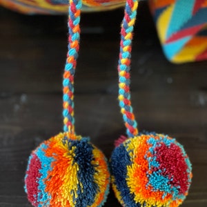 Original Wayuu Crossbody/ Original Wayuu Mochila / Crochet Crossbody Bag/Handmade Crossbody Bag/ Crochet Bucket Bag/Large Size image 4