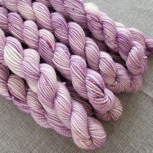 WILD ORCHID, Supersock Micro Skein, Merino, 10g, 40 yds, 2-ply Hand-Dyed Micro Skein image 1