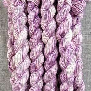 WILD ORCHID, Supersock Micro Skein, Merino, 10g, 40 yds, 2-ply Hand-Dyed Micro Skein image 2