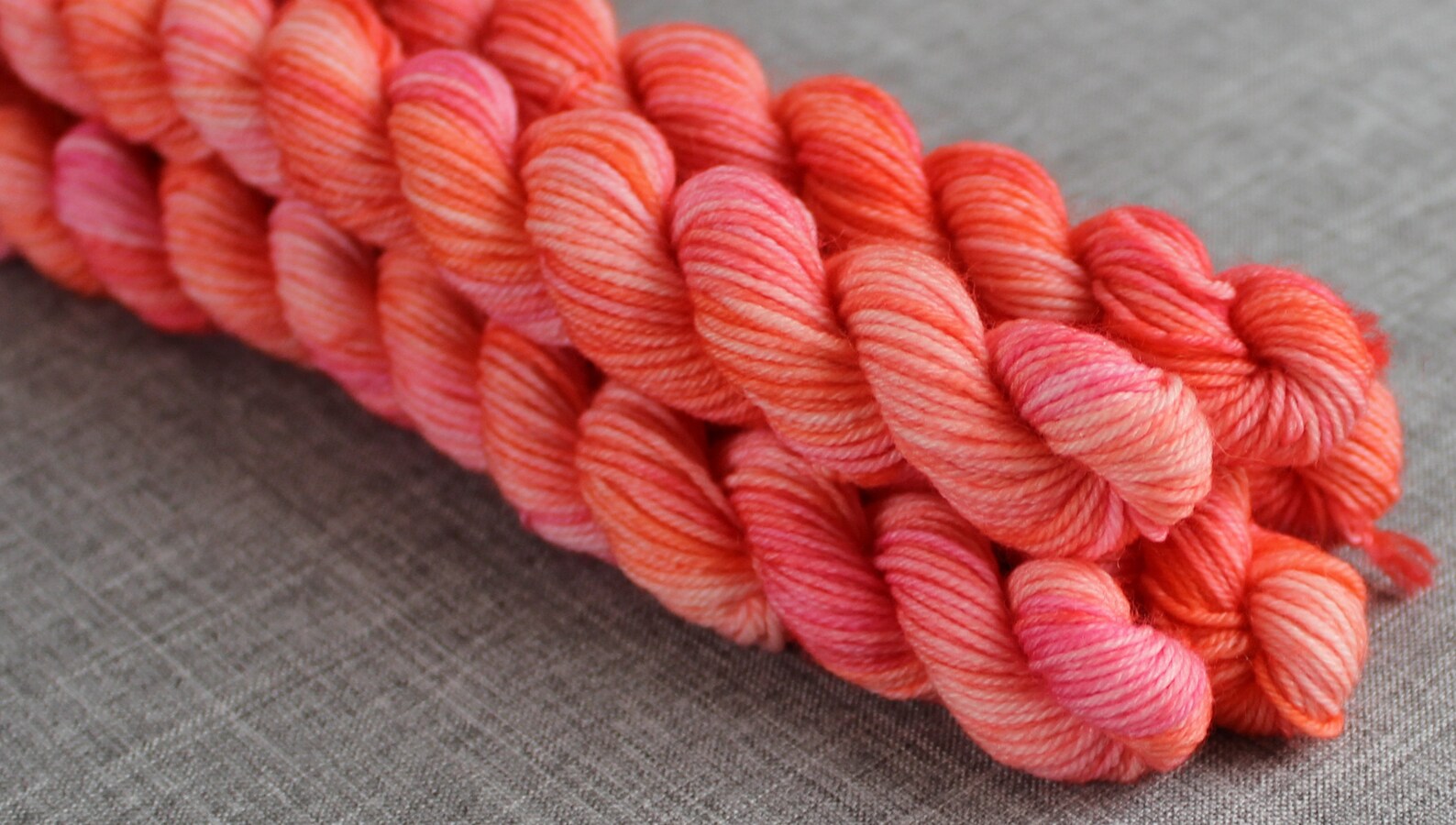 Indie Dyer Hand Dyed Yarn 'Orange Sherbet' Micro Etsy