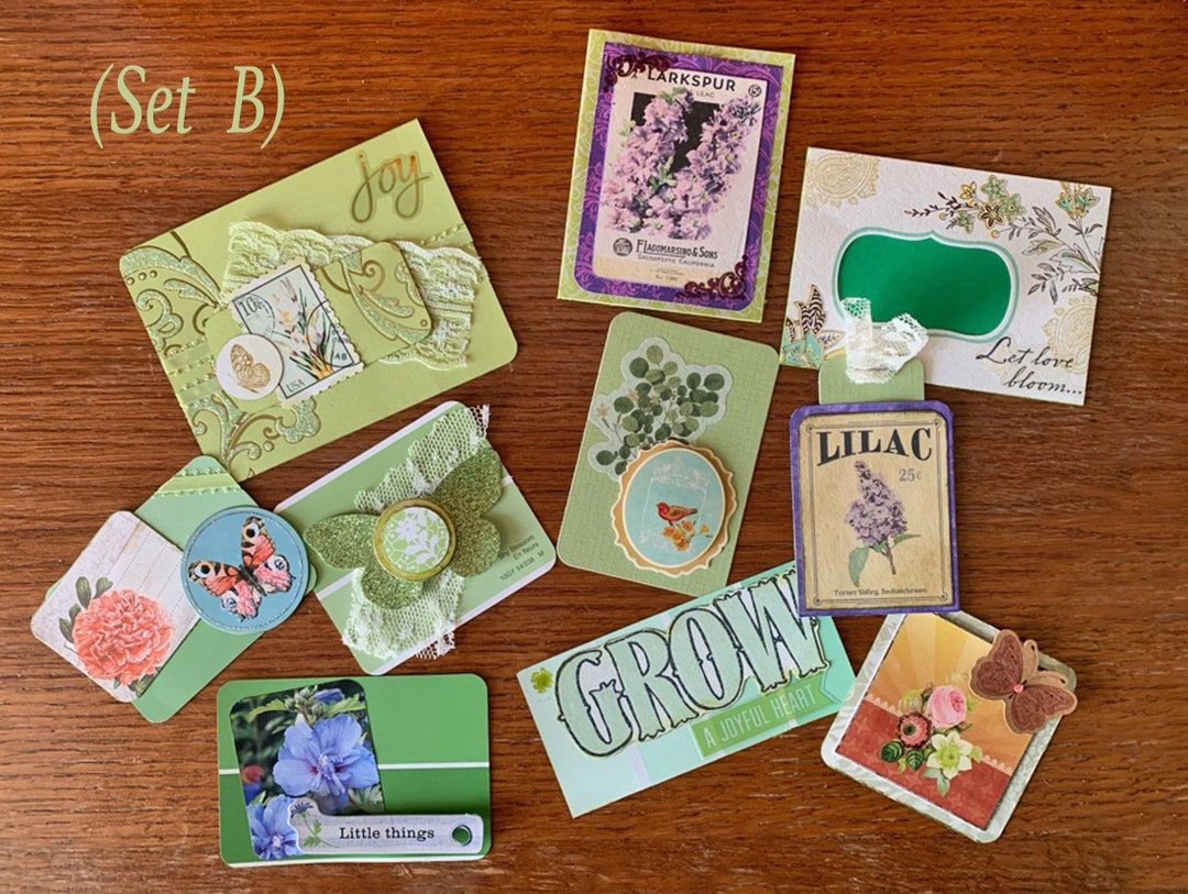 Junk Journal Embellishments Garden Ephemera Clusters - Etsy