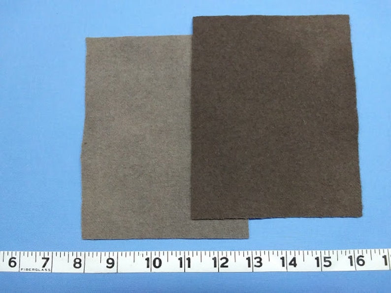 Hand Dyed Wool Fabric With Plants 5x6.5 Pieces 10 Colors F-103