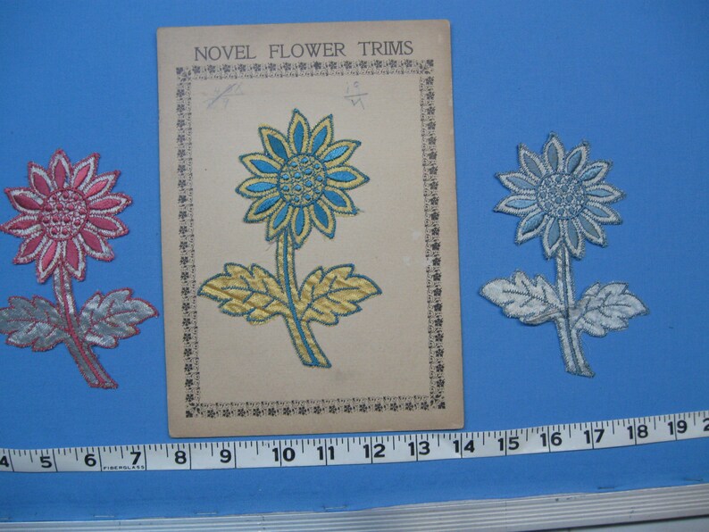 Applique Flowers 10 Sewing Embellishments Rayon BT-20