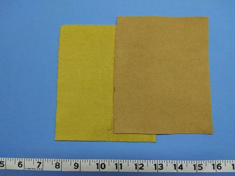 Hand Dyed Wool Fabric With Plants 5x6.5 Pieces 10 Colors F-103