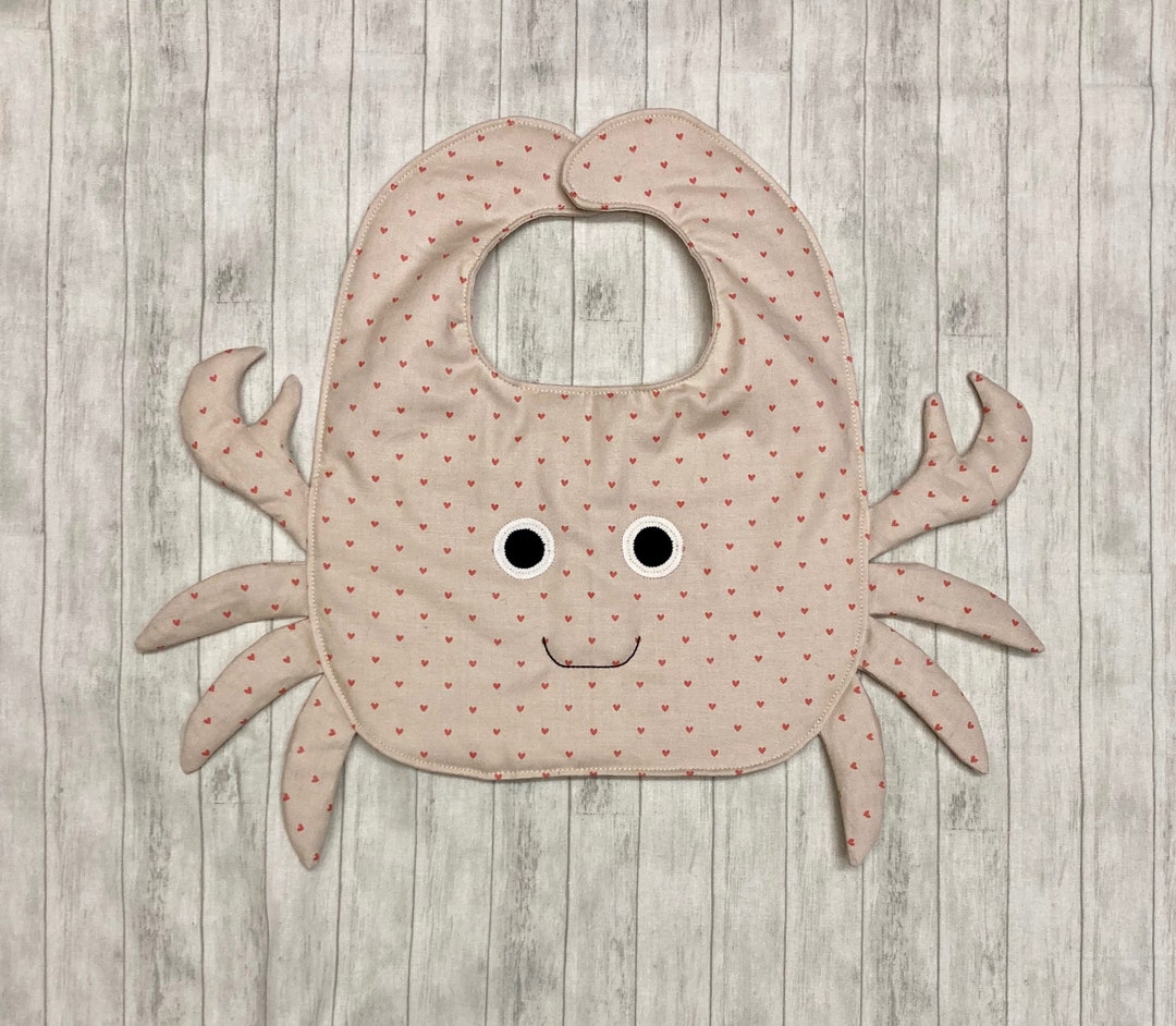 Cute Crab Shape Wool Baby Bib – Soft Absorbent Feeding Bib