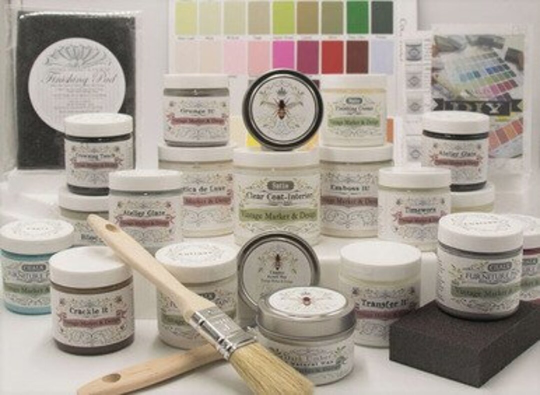 Samplers Bundle Vintage Market Chalk Mineral Paint and Finishes Regular