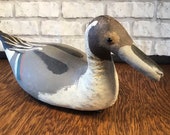 Old Pintail Hand Painted Duck Decoy 15 Canvas material Primitive Cabin Decor FREE SHIPPING