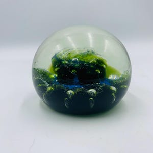 vintage Caithness Glass limited Ed paperweight WATER 333/1000 1972
