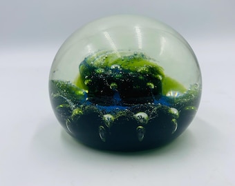vintage Caithness Glass limited Ed paperweight WATER 333/1000 1972