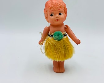 Muñeca Flapper Antigua: 4.5" Hecha en Japón