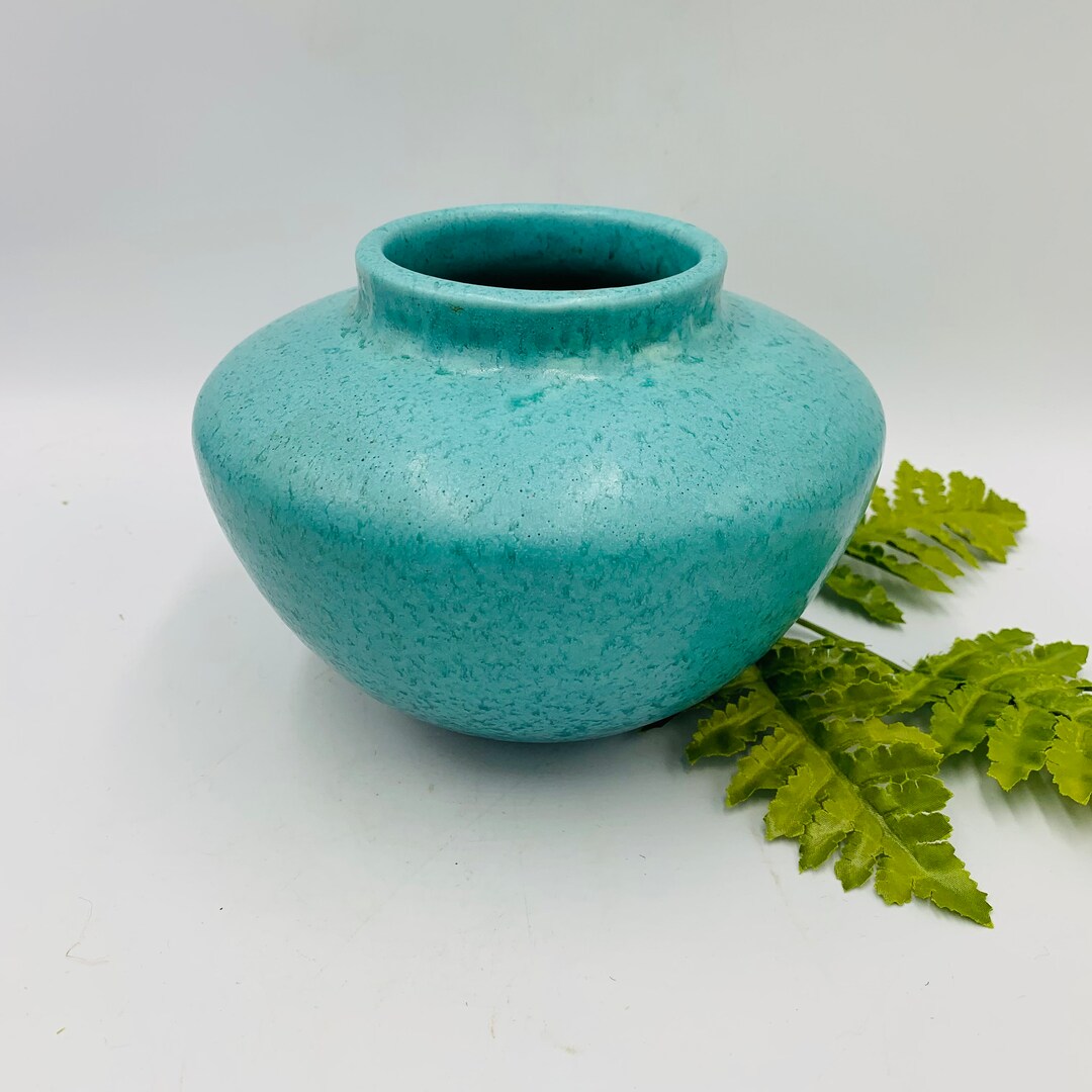 Roseville Aqua Tourmaline Art Pottery Vase FREE SHIPPING Etsy