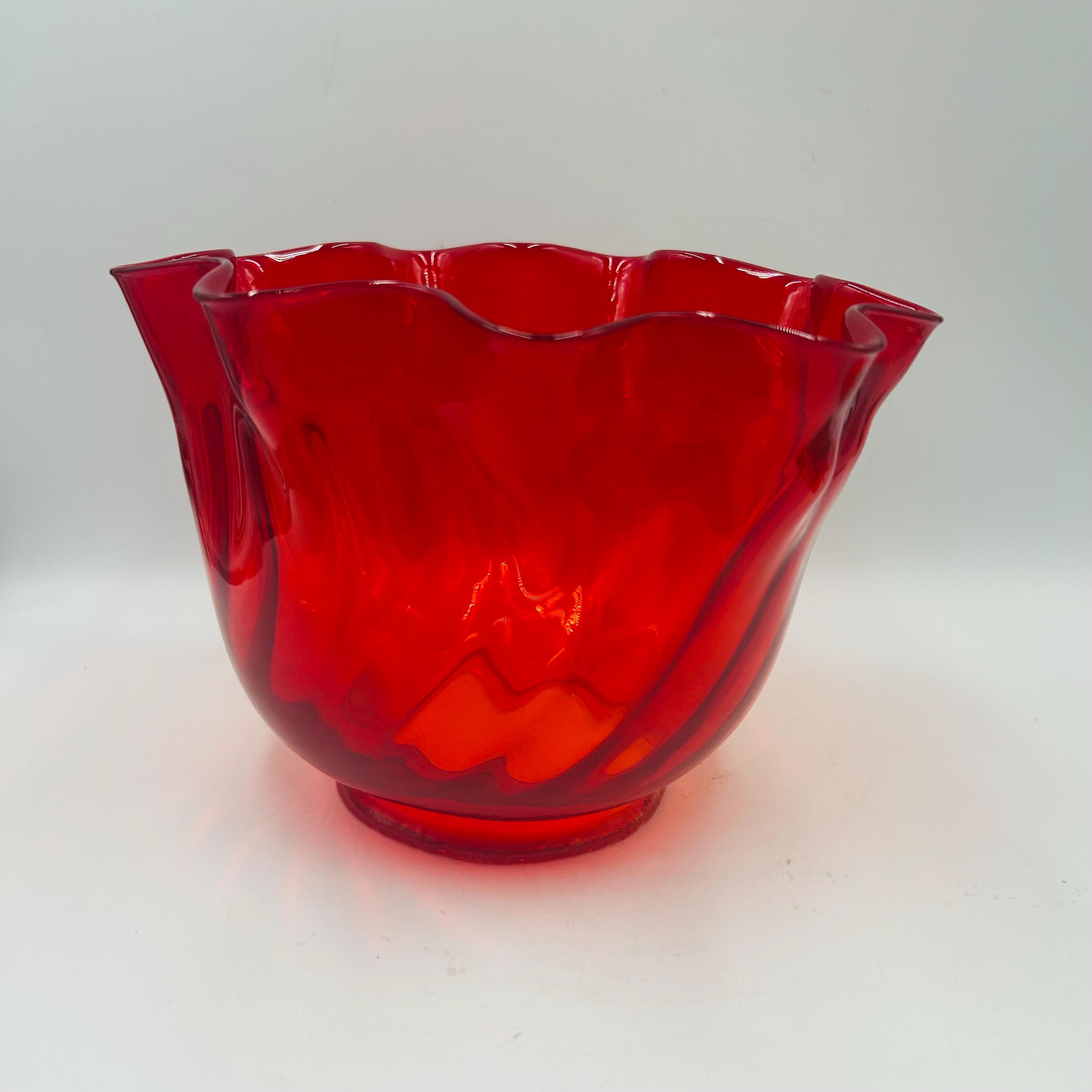 工芸品 Amberina Red amber Lamp Shade Amberina Red amber Lamp Shade 【公式通販】
